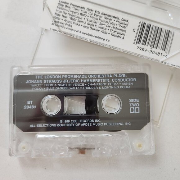 The London Promenade Orchestra Plays Johann Strauss Cassette Tape CBS Records 19 - Picture 5 of 5